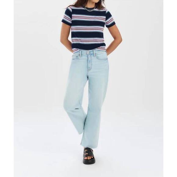 DAZE Denim - NEW DAZE pleaser high rise wide ankle jeans in detour